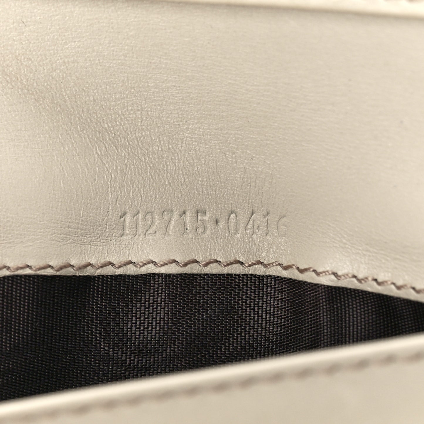Guccissima Margaux Calfskin Metal Bar Continental Flap Wallet Mystic White