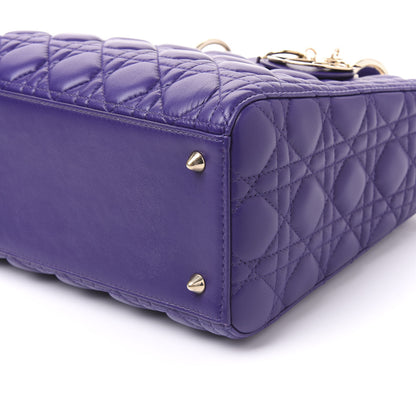 Christian Dior Lambskin Cannage Medium Lady Dior Purple 7 of 8