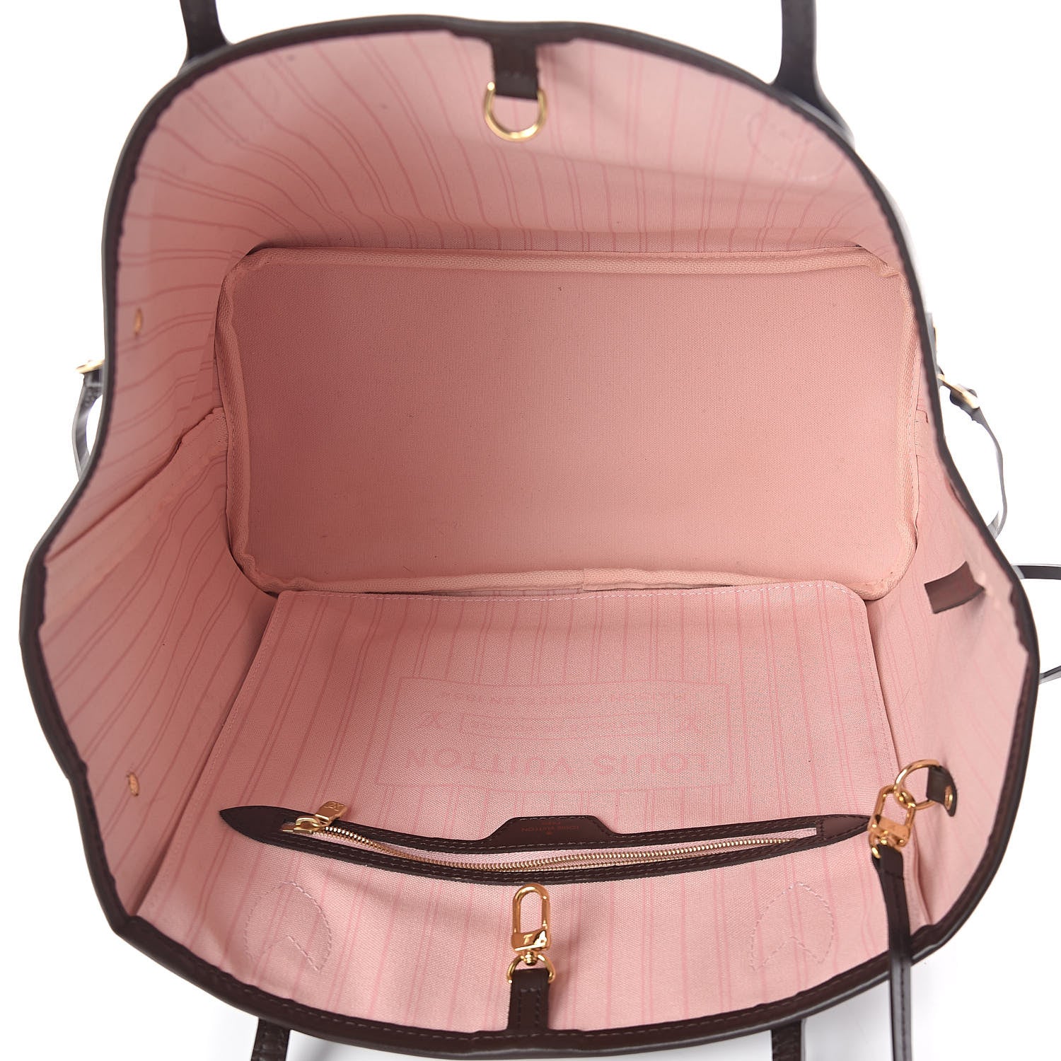 Louis Vuitton Damier Ebene Neo Neverfull MM Rose Ballerine 5 of 10