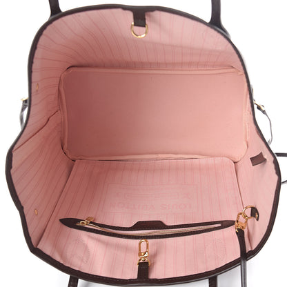 Louis Vuitton Damier Ebene Neo Neverfull MM Rose Ballerine 5 of 10