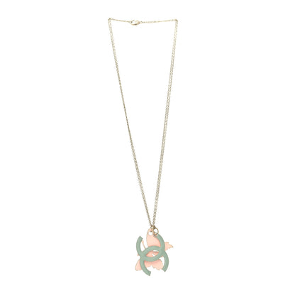 Chanel Resin Butterfly CC Necklace Multicolor 3 of 5