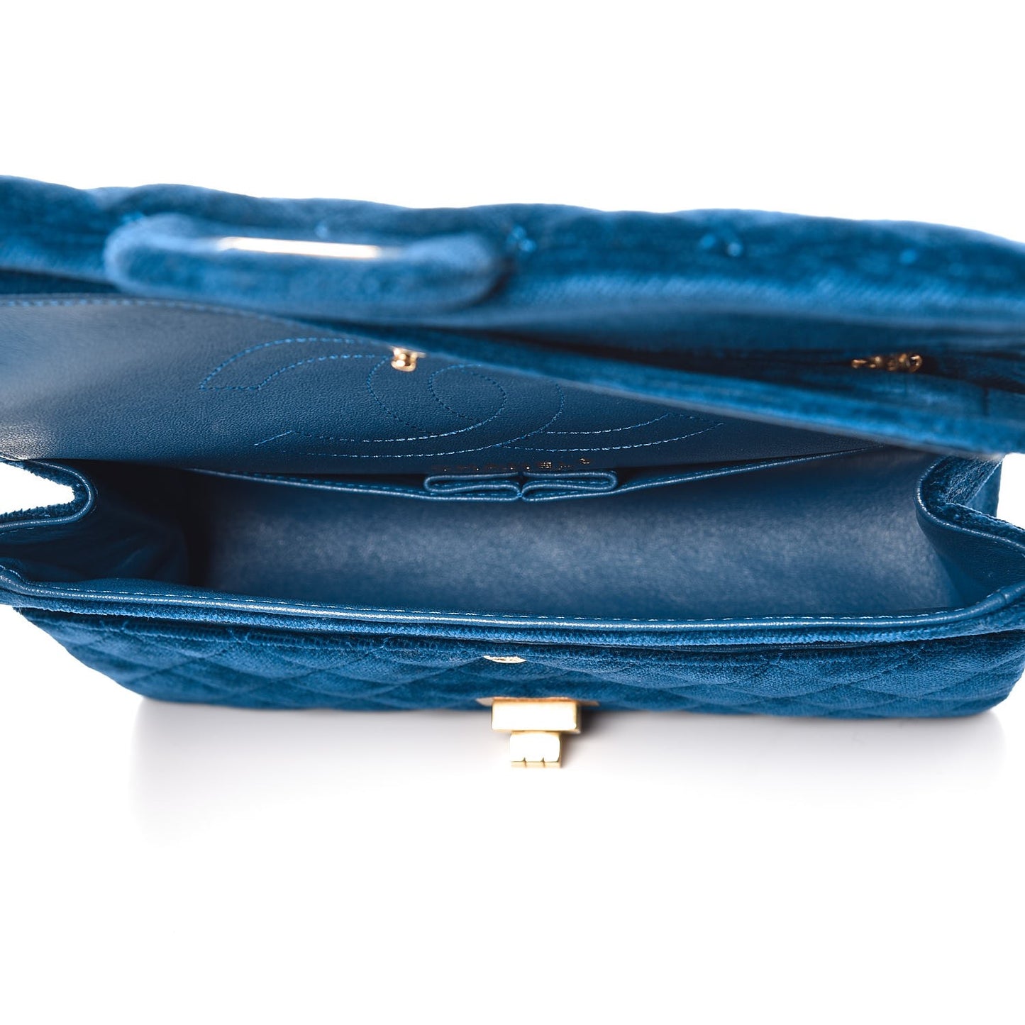 Velvet Quilted 2.55 Reissue 225 Flap Blue