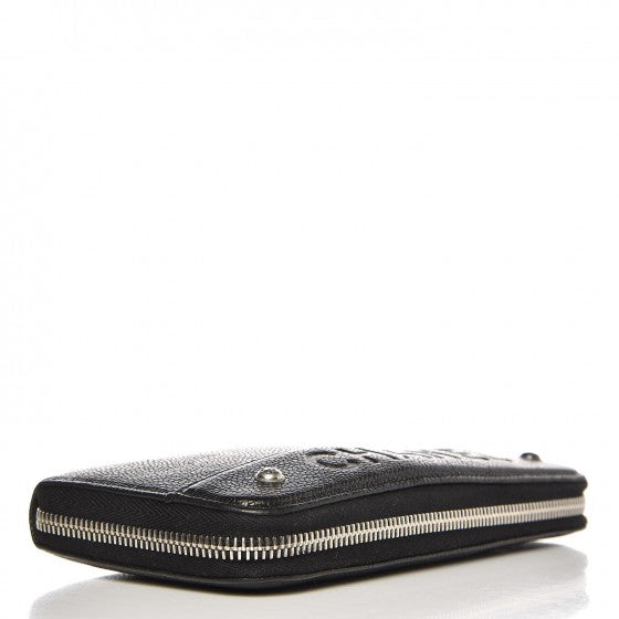 Caviar Outdoor Ligne Zip Around Wallet Black