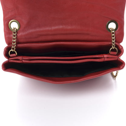 Lanvin Lambskin Mini Sugar Flap Shoulder Bag Red 5 of 10
