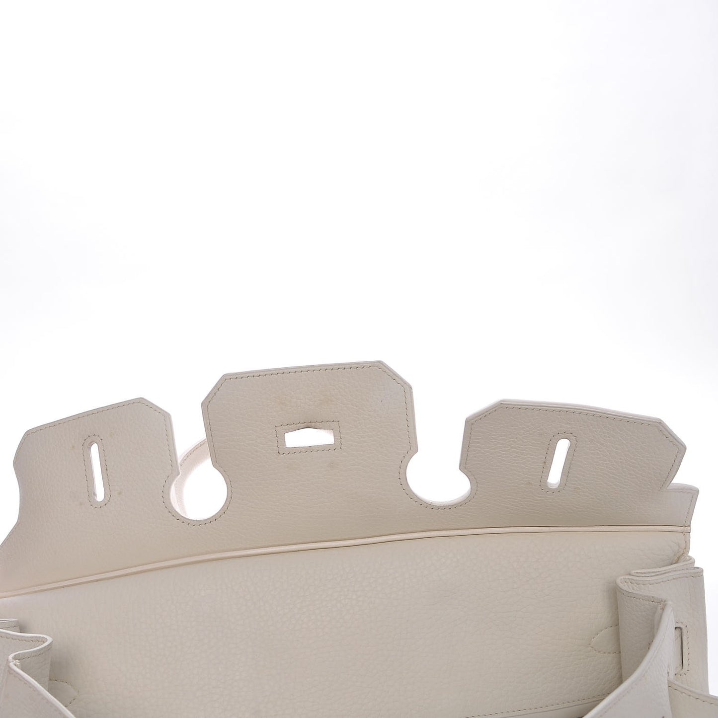 Taurillon Clemence JPG Birkin 42 White