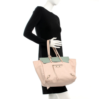 Balenciaga Calfskin Papier Ligne A5 Flap Tote Pink 2 of 21