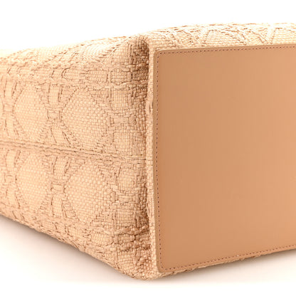 Christian Dior Raffia Macrocannage Medium Toujours Vertical Tote Natural 9 of 11