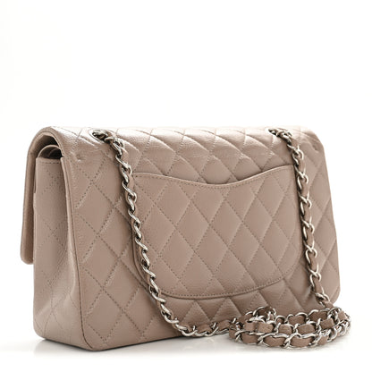 Chanel Caviar Quilted Medium Double Flap Taupe 3 of 12