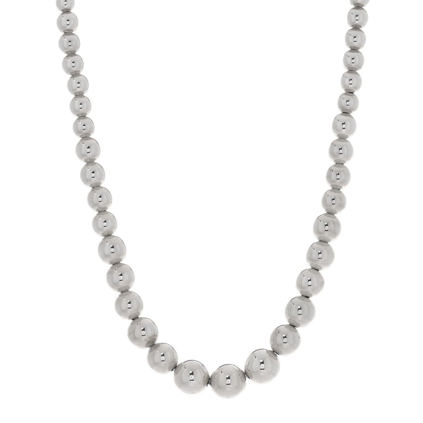Sterling Silver Hardwear Graduated Ball Necklace