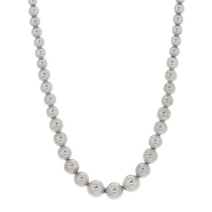 Tiffany Sterling Silver Hardwear Graduated Ball Necklace 1 of 5