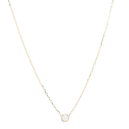 Cartier 18K Yellow Gold Diamond LM D'Amour Pendant Necklace 1 of 6