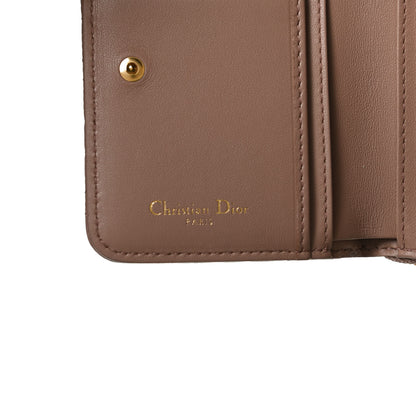 Christian Dior Grained Calfskin Supple Cannage Caro Scarlet Zipped Wallet 7 of 13