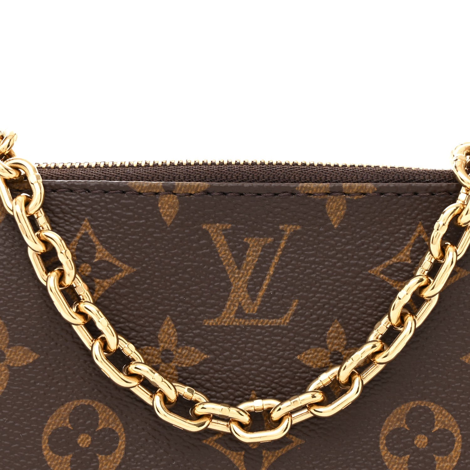 Louis Vuitton Monogram Chain Pochette Accessories 7 of 10