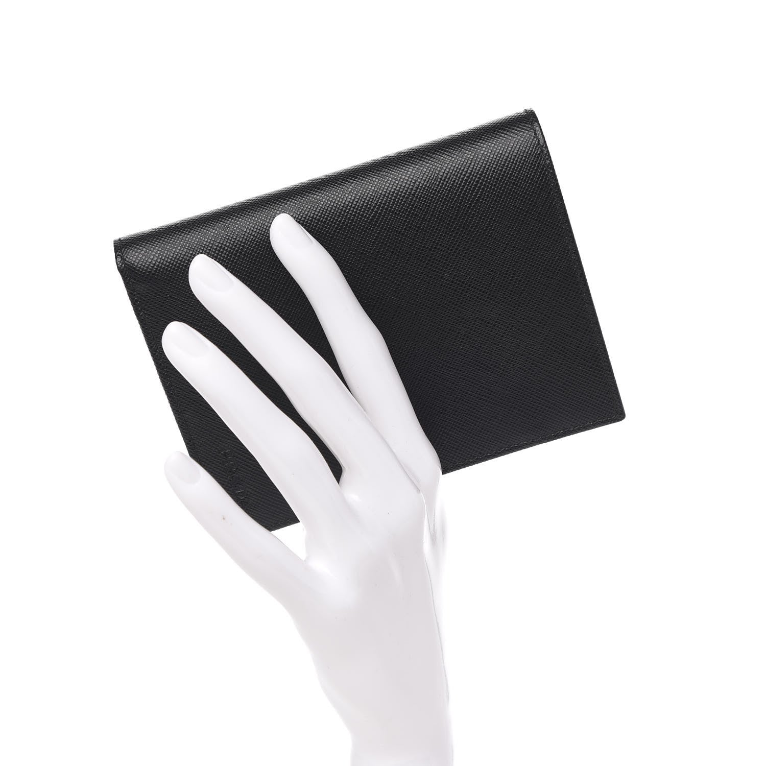 Prada Saffiano Bi-Fold Wallet Black 2 of 8