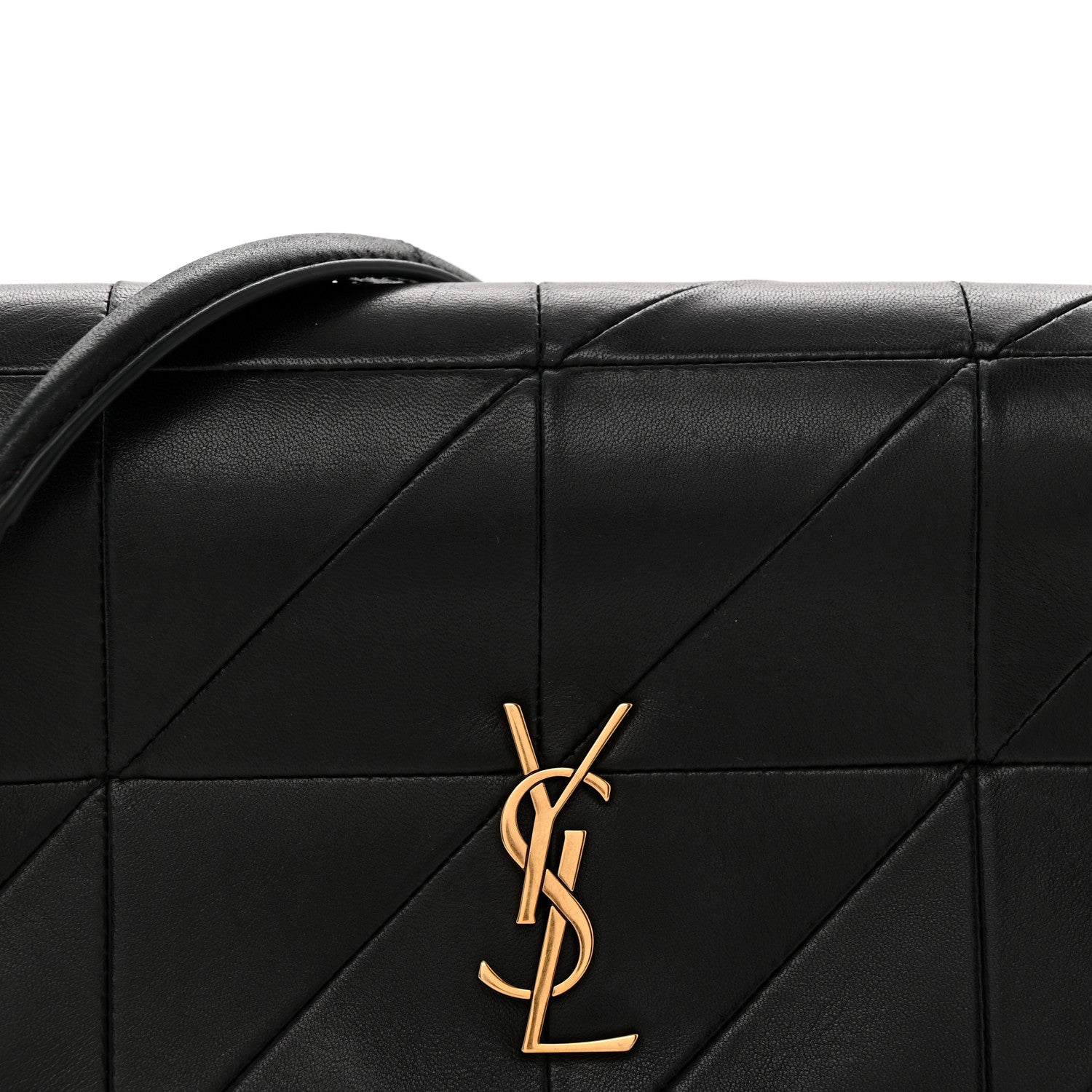 Saint Laurent Lambskin Patchwork Monogram Medium Jamie Black 8 of 10