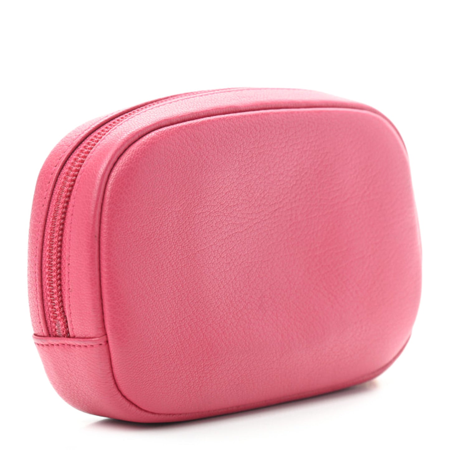 Goatskin CC Cosmetic Case Pink