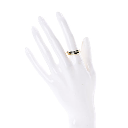 Tiffany 18K Yellow Gold Diamond Stacking Band Rings Set of Two 53 6.5 2 of 6