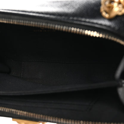 Chanel Caviar Quilted Boy Zip Phone Holder With Chain Black 5 of 11