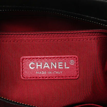 Chanel Aged Calfskin Chevron Quilted Medium Gabrielle Hobo Black 6 of 10