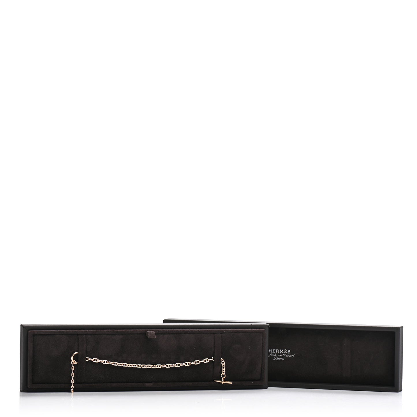18K Yellow Gold Diamond Chaine d'Ancre Enchainee Bracelet SH