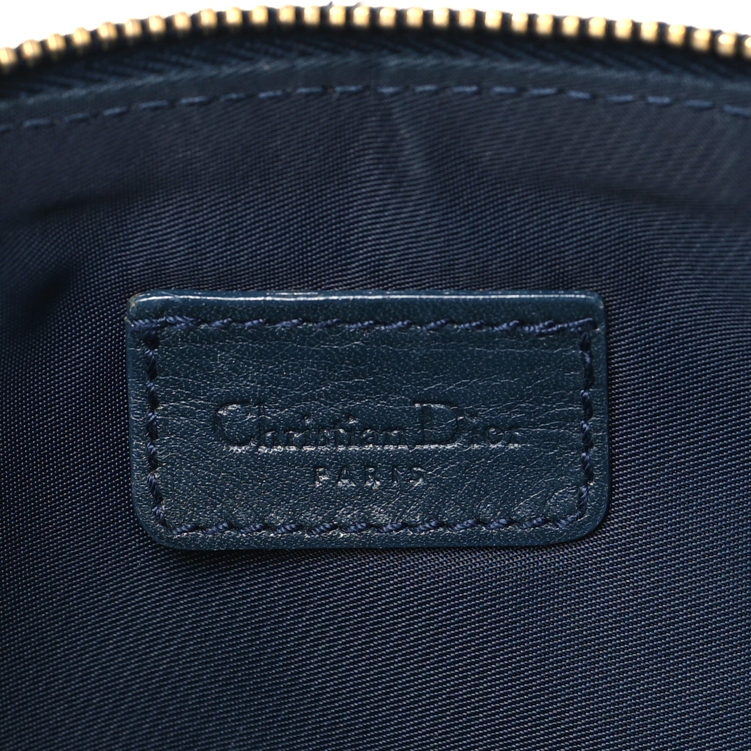 Christian Dior Monogram Mini Saddle Pochette Navy 6 of 11