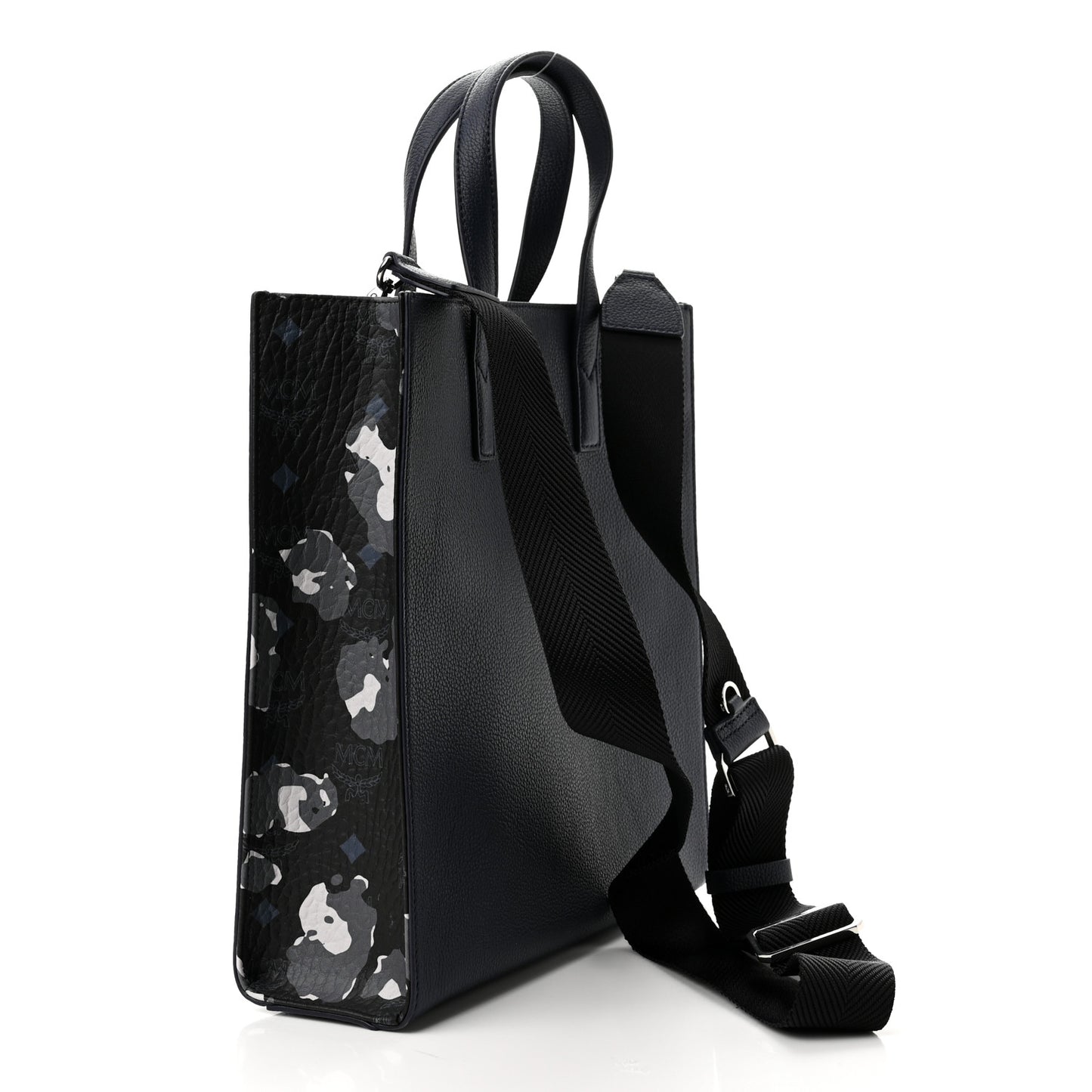 Grained Calfskin Small Klassik Tote Navy