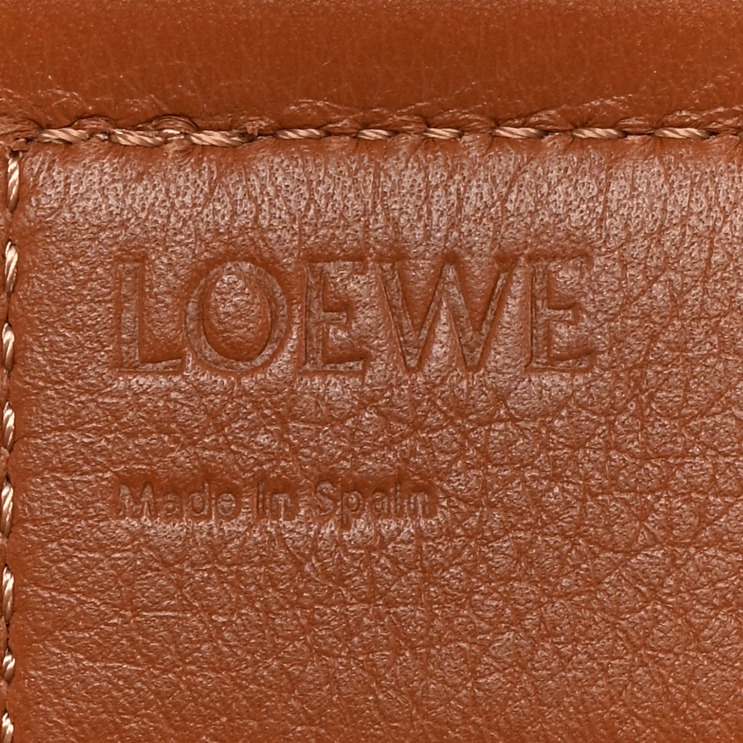 Calfskin Jacquard Anagram Strap Natural Tan