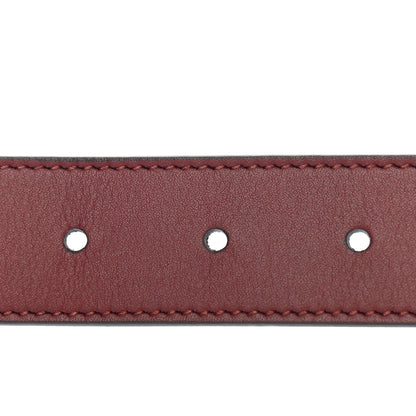 Gucci Calfskin Zumi 30mm Belt 75 30 Vintage Bordeaux 4 of 6