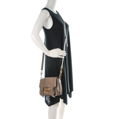 Proenza Schouler Lambskin PS1 Pouch Messenger Smoke 2 of 8