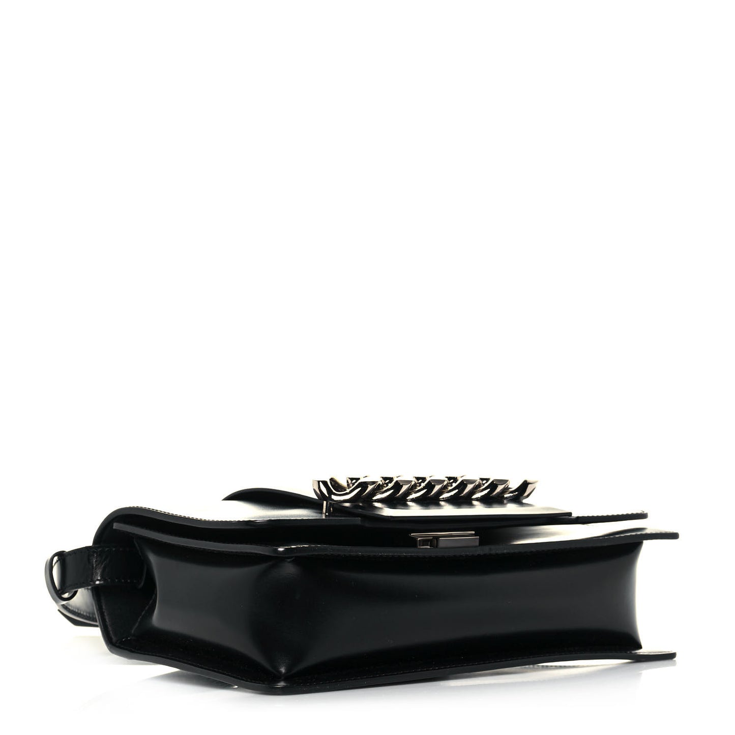 Calfskin Infinity Flap Bag Black