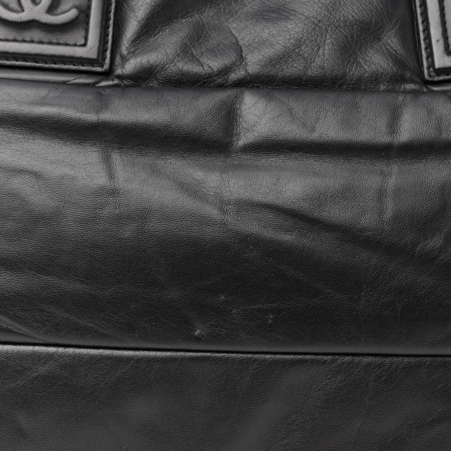 Chanel Lambskin Quilted Medium Coco Cocoon Reversible Tote Black 11 of 11