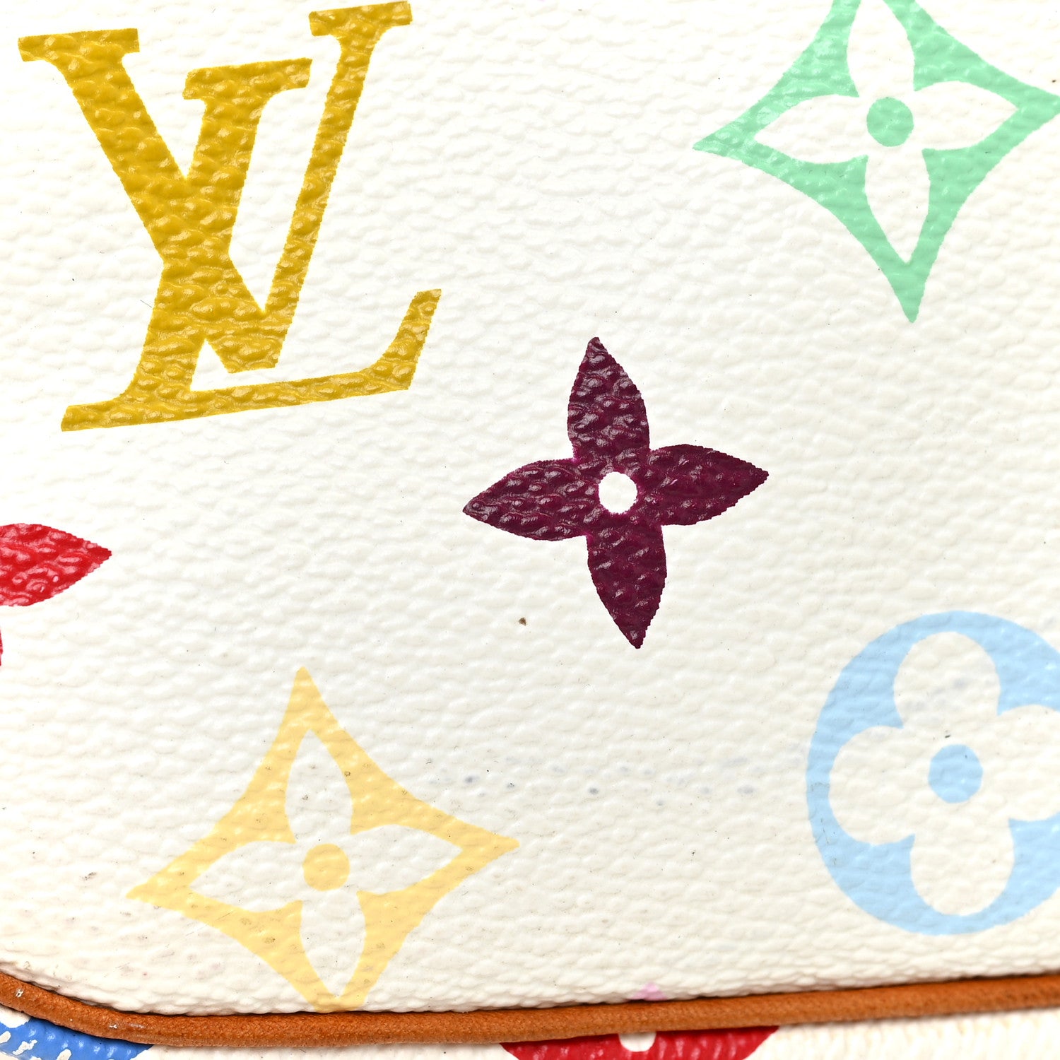 Louis Vuitton Monogram Multicolor Pochette Accessories White 16 of 17