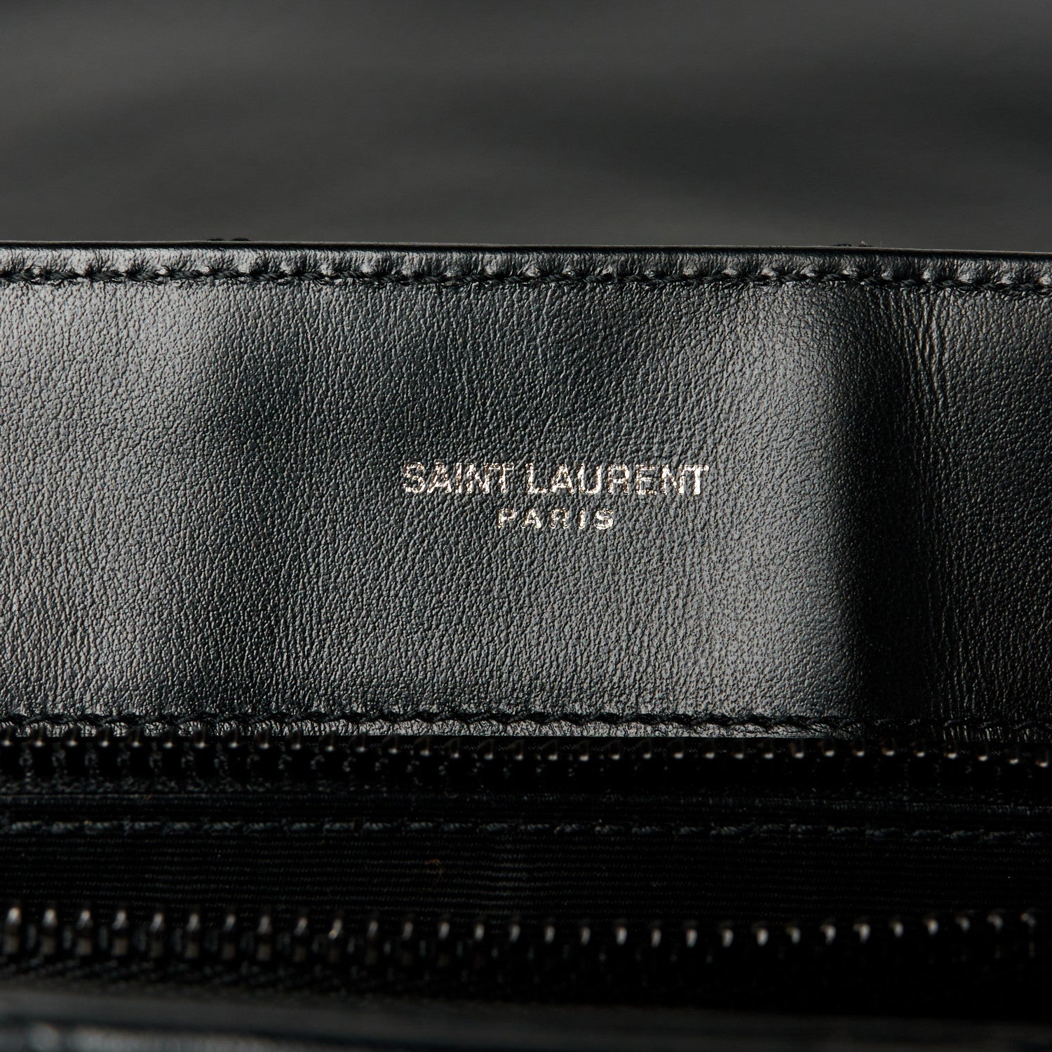 Saint Laurent Calfskin Y Quilted Monogram Monochrome Large Loulou Chain Satchel Black 6 of 11