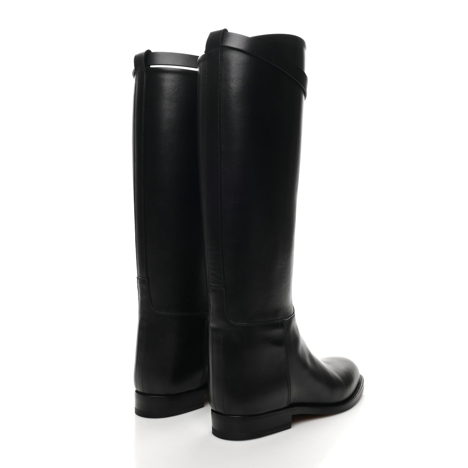 Hermes Box Kelly Jumping Boots 36 Black 3 of 8