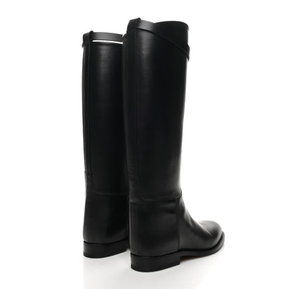 Hermes Box Kelly Jumping Boots 36 Black 3 of 8