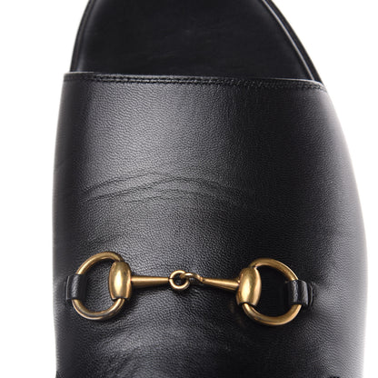 Gucci Malaga Kid Horsebit Slide Sandals 37.5 Black 9 of 11