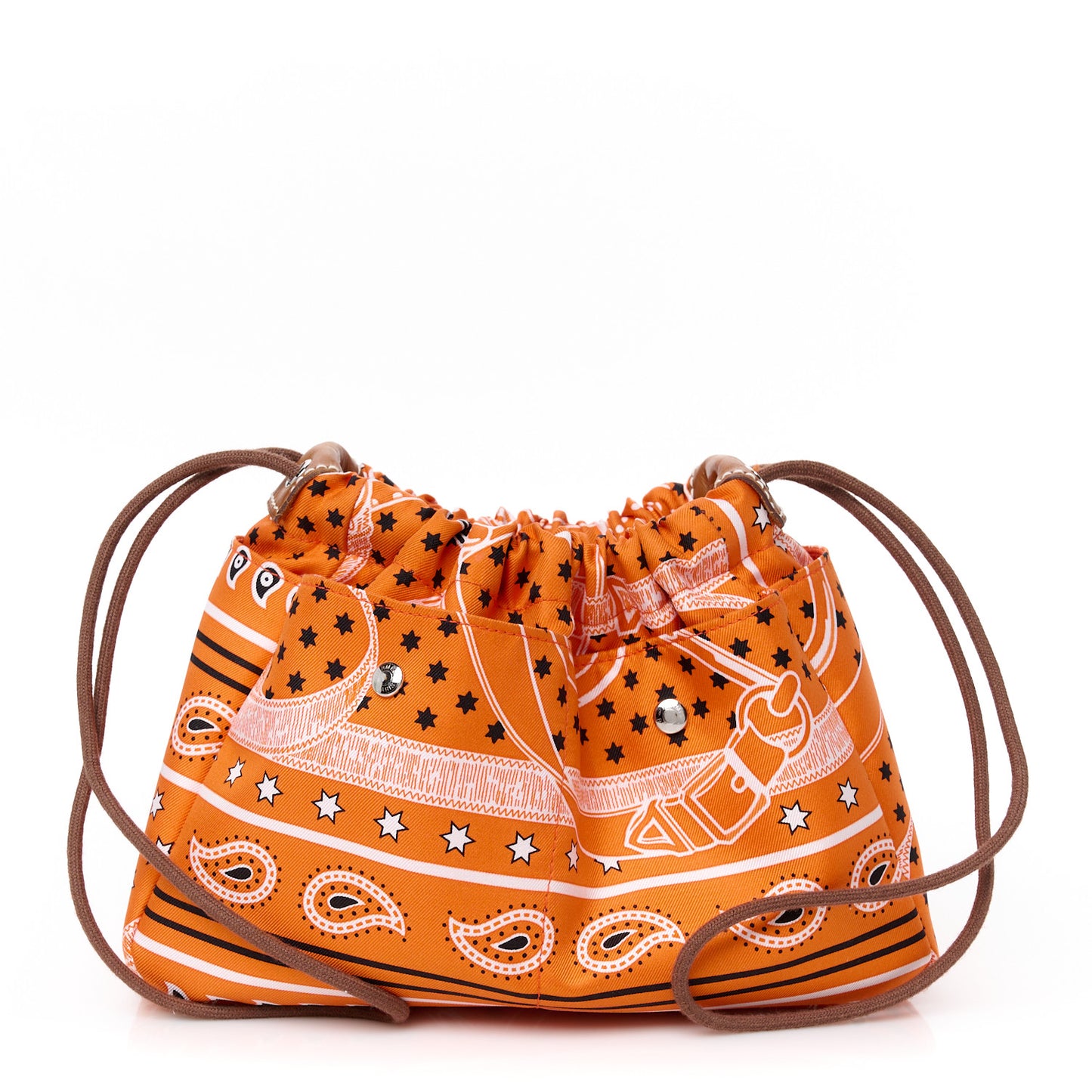 Barenia Silk Eperons d'Or Fourbi 25 MM Pouch Orange Fauve