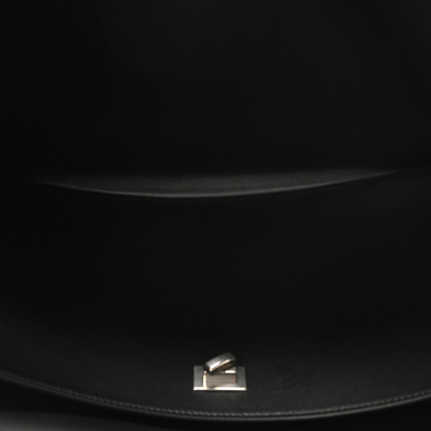 Smooth Calfskin Large Rodeo Top Handle Handbag Black