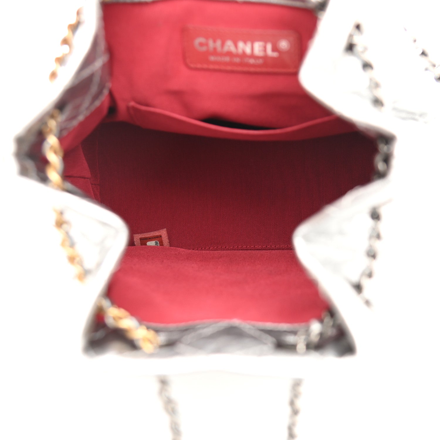 Chanel Metallic Crumpled Calfskin Quilted Small Gabrielle Backpack Silver 4 of 10