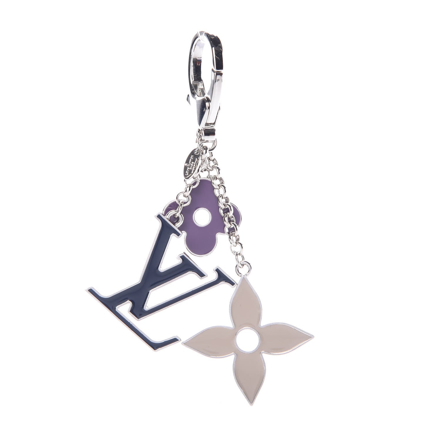 Fleur De Monogram Bag Charm