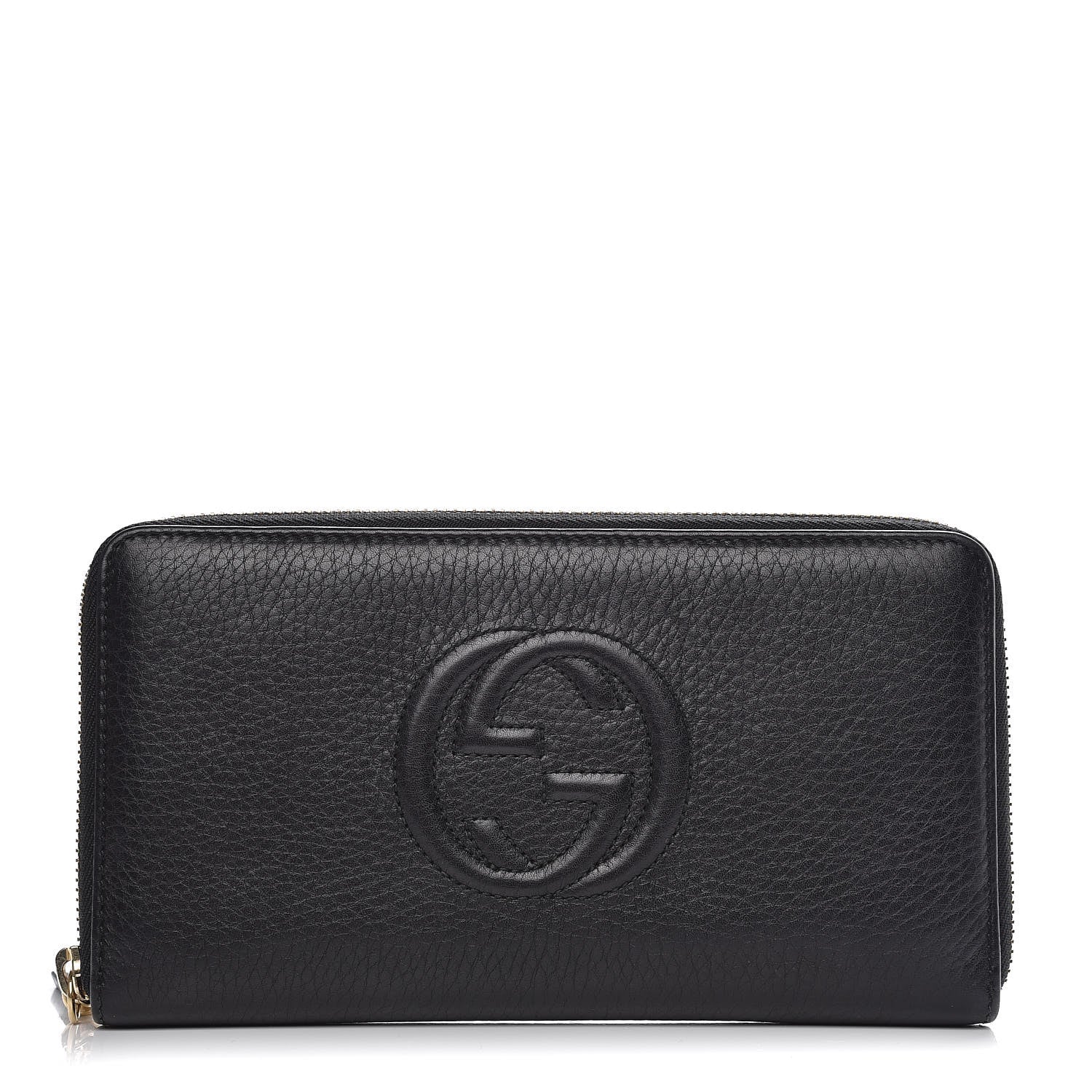 Gucci Calfskin Soho Zip Around Wallet Black 1 of 11