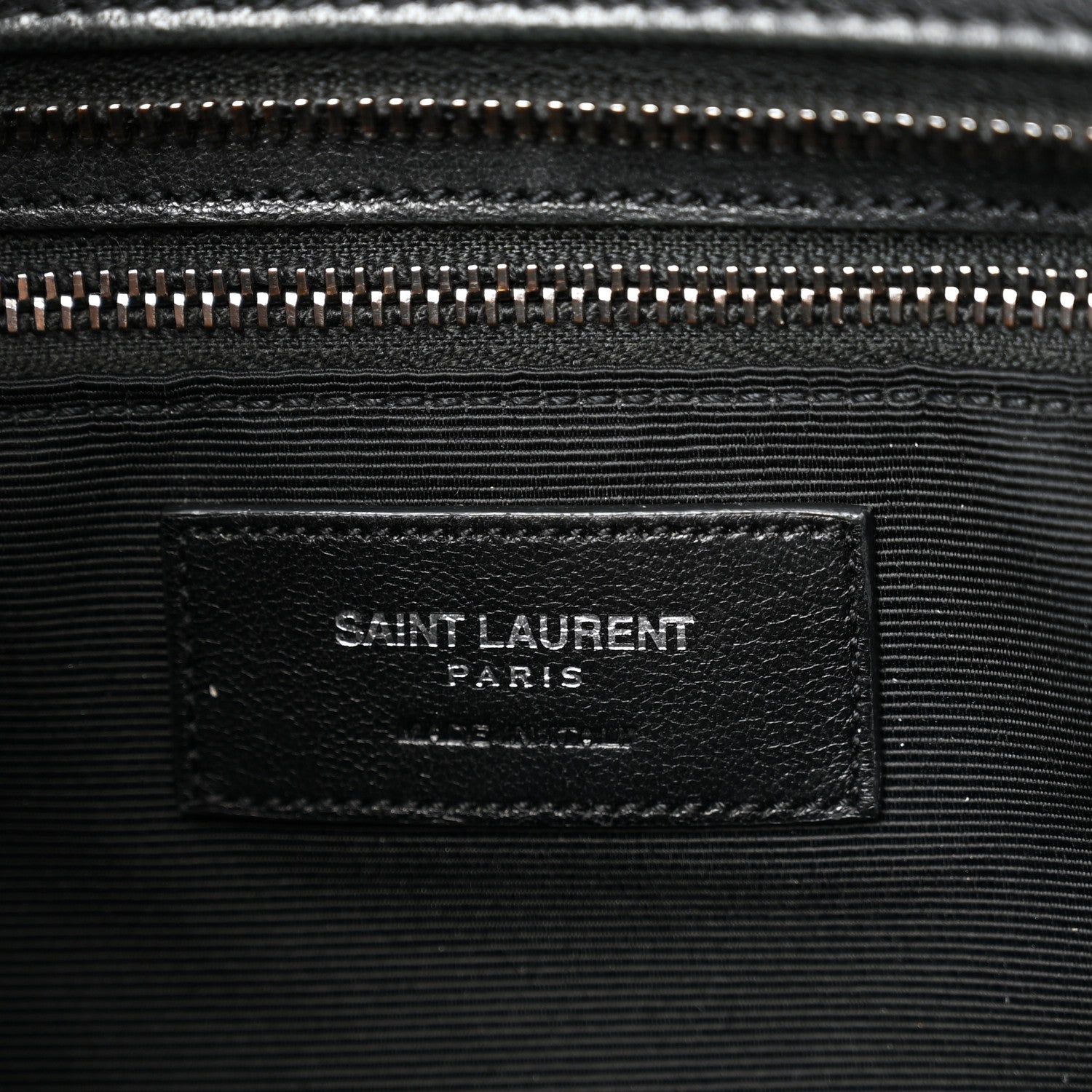 Saint Laurent Sheepskin Matelasse Chevron Large Monogram Shopping Bag Black 6 of 10
