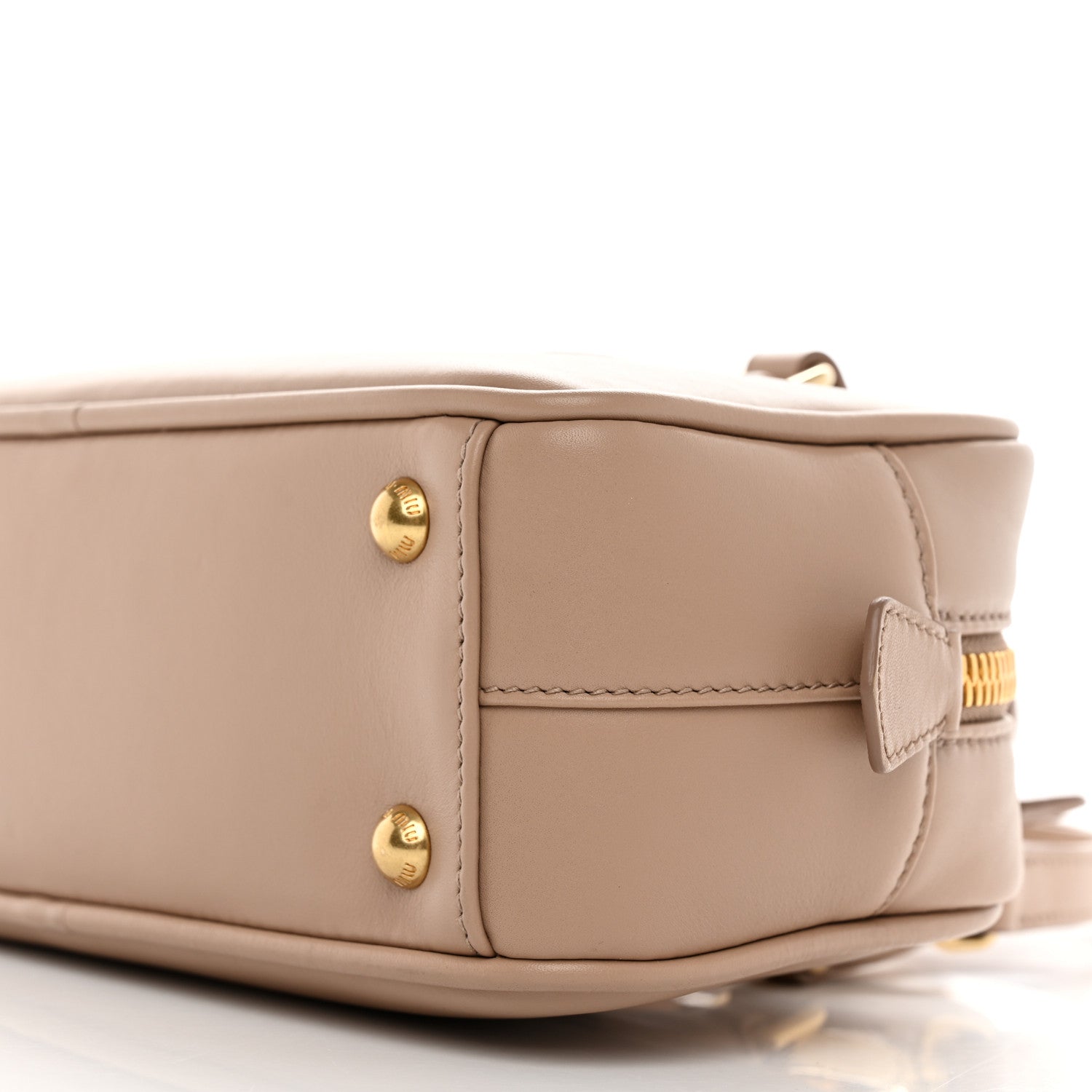 Miu Miu Calfskin Regular Arcadie Top Handle Bag Cameo 1612708