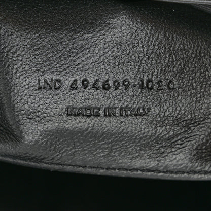 Saint Laurent Calfskin Y Quilted Monogram Monochrome Small Loulou Chain Satchel Black 9 of 13