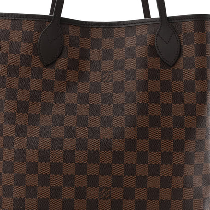 Louis Vuitton Damier Ebene Neo Neverfull MM Rose Ballerine 9 of 12