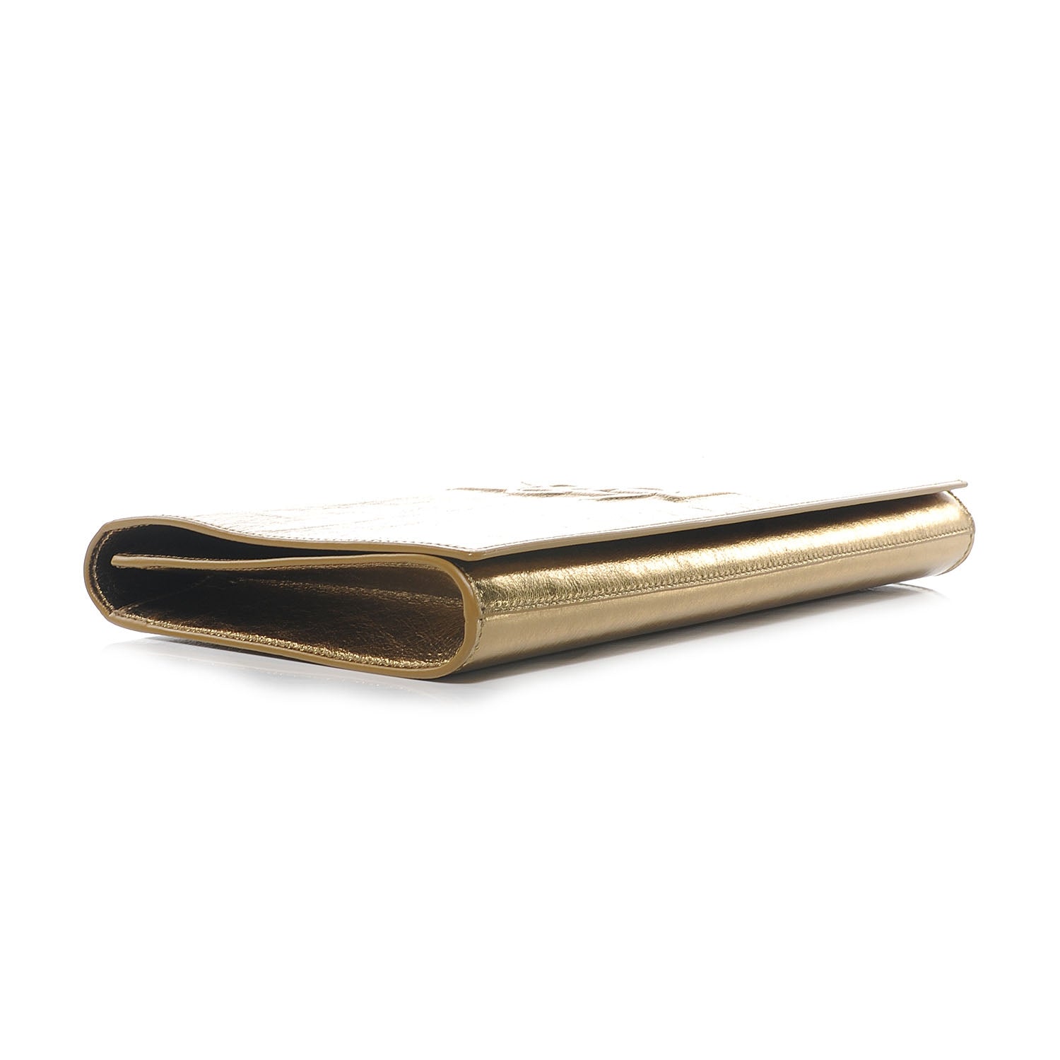Saint Laurent Metallic Belle de Jour Clutch Gold 6 of 8