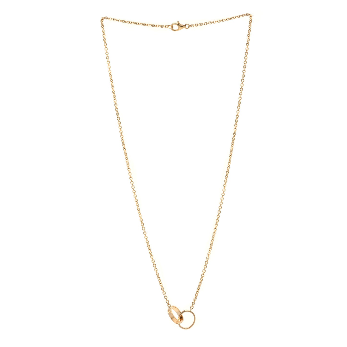 18K Yellow Gold Interlocking LOVE Necklace