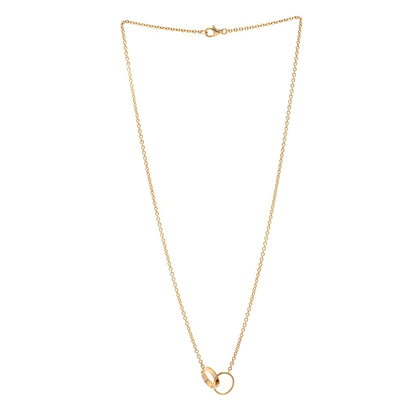 Cartier 18K Yellow Gold Interlocking LOVE Necklace 5 of 13