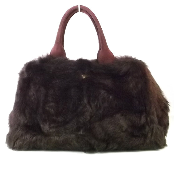 Calf Hair Shearling Suede Bag Mimetico