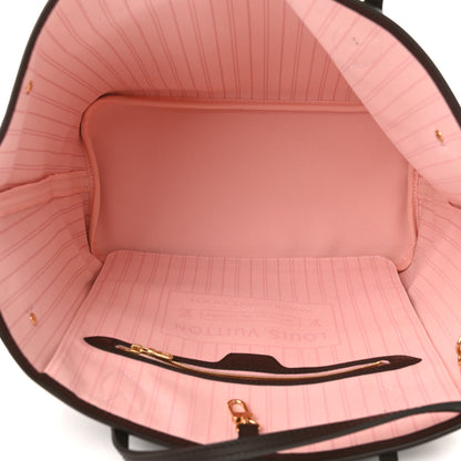 Louis Vuitton Damier Ebene Neo Neverfull MM Rose Ballerine 6 of 10